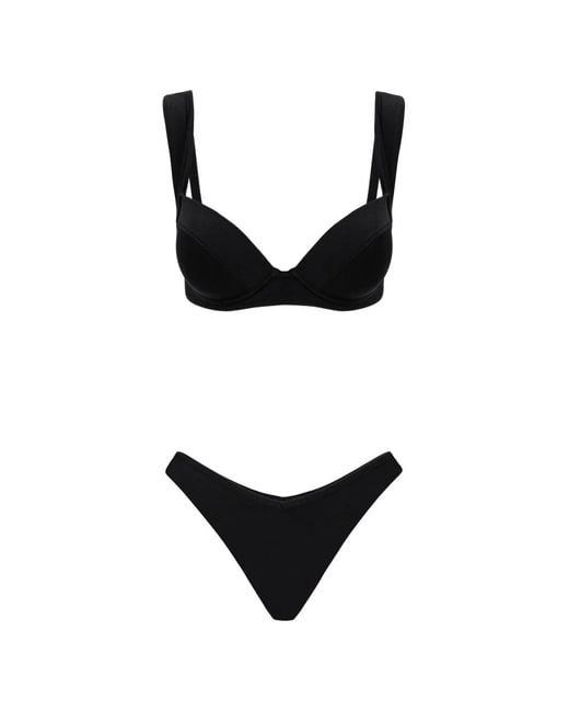 Noire Swimwear Black Ava Ivy Underwired Bikini