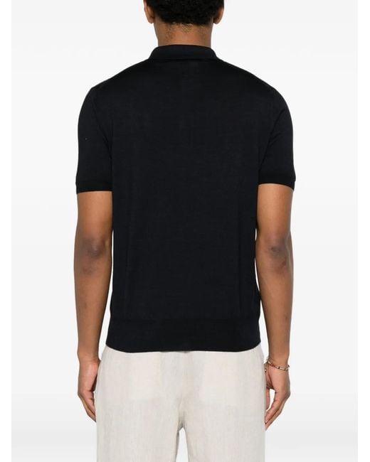 Polo Con Botones Canali de hombre de color Black