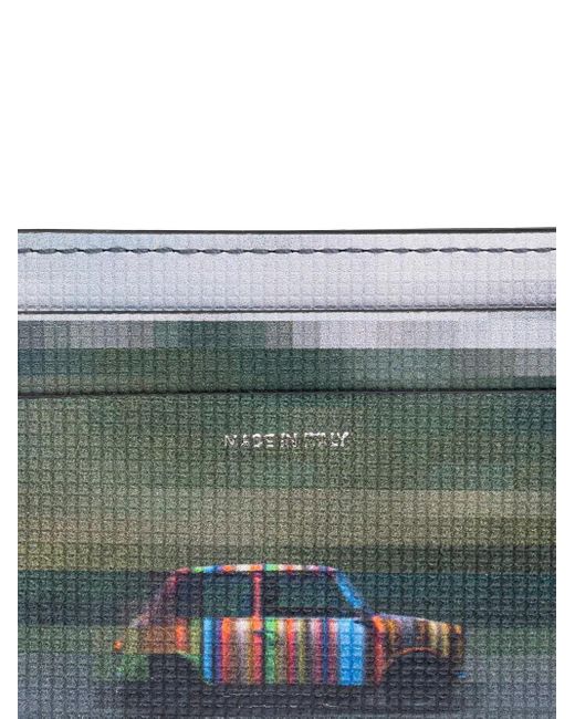 Paul Smith Black Car Print Card Holder for men