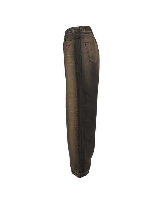 Adidas White X Avavav Elasticated-Waist Wide-Leg Jeans for men