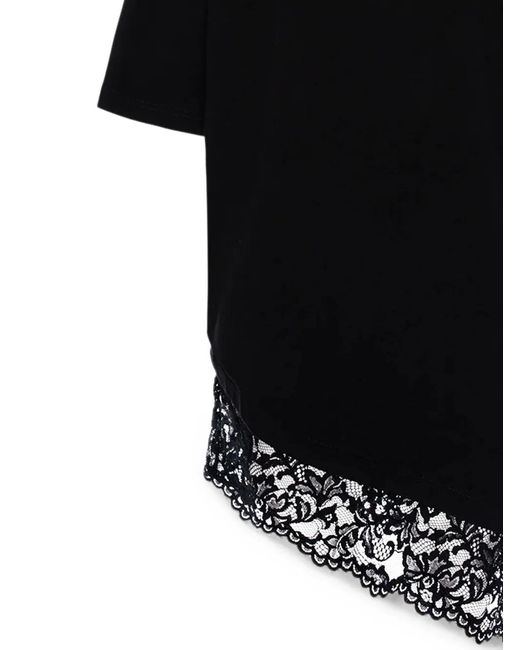 Hamza Black Japan V2 Lace-Trim Mini Dress