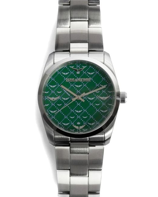 Zadig & Voltaire Green Logo-Pattern Watch