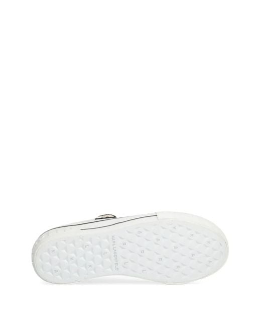 Karl Lagerfeld White Ikon Kampus Max Sneakers