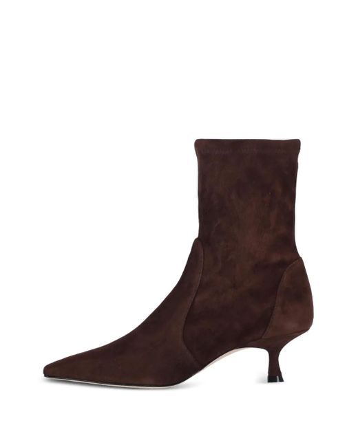 Stuart Weitzman 50 Mm Laarzen Met Puntige Neus in het Brown
