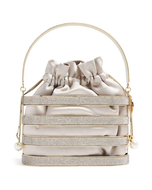 Rosantica White Holli Astoria Crystal-embellished Shoulder Bag