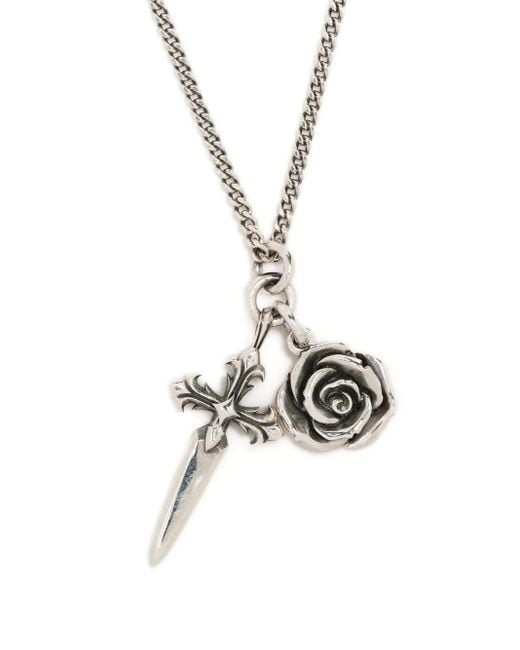 Emanuele Bicocchi Metallic Dagger Cross Necklace