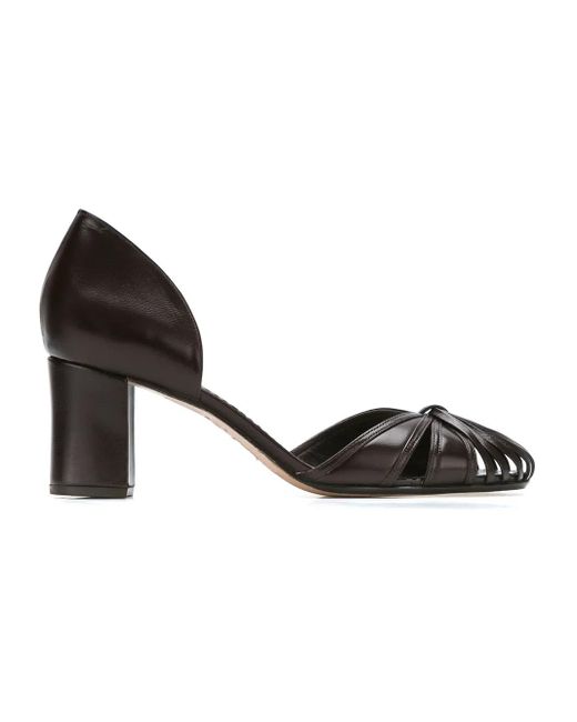 Leather Pumps di Sarah Chofakian in Brown