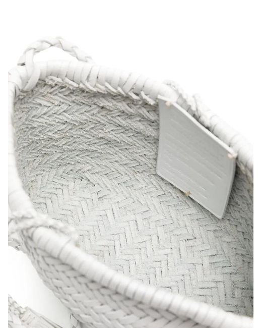 Dragon Diffusion White Minsu Woven Shoulder Bag