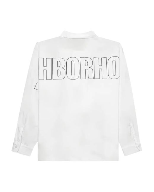 Neighborhood White Logo-Print Shirt for men