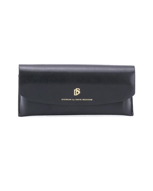 David Beckham Blue Tortoiseshell-Effect Geometric-Frame Sunglasses