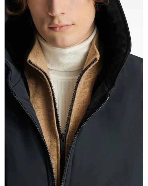 Fusalp Black Hooded Reversible Jacket for men