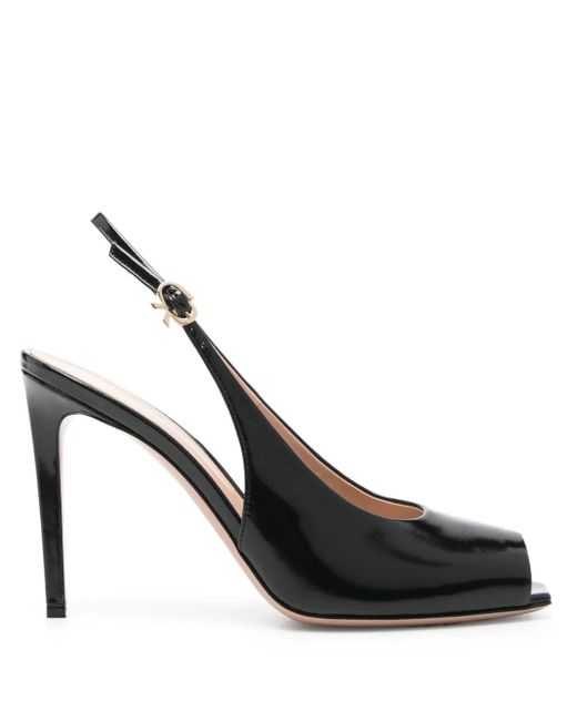 Gianvito Rossi Black Sandalen aus Leder 105mm