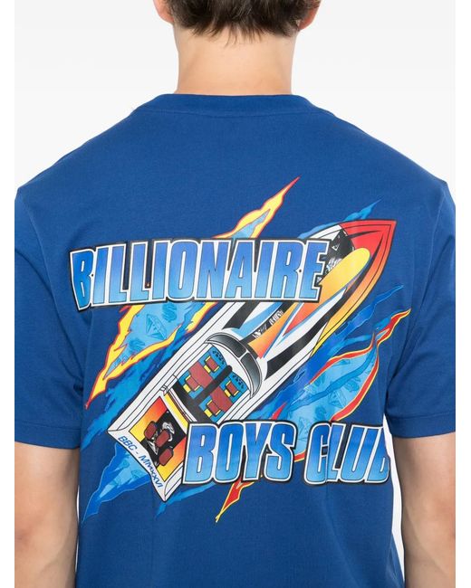 BBCICECREAM Blue Graphic T-Shirt for men