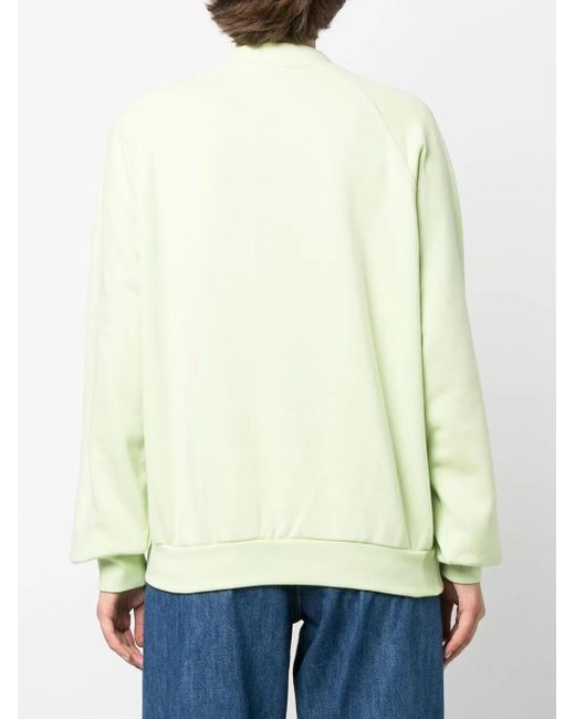 Sunnei Green Embroidered-Logo Detail Sweatshirt