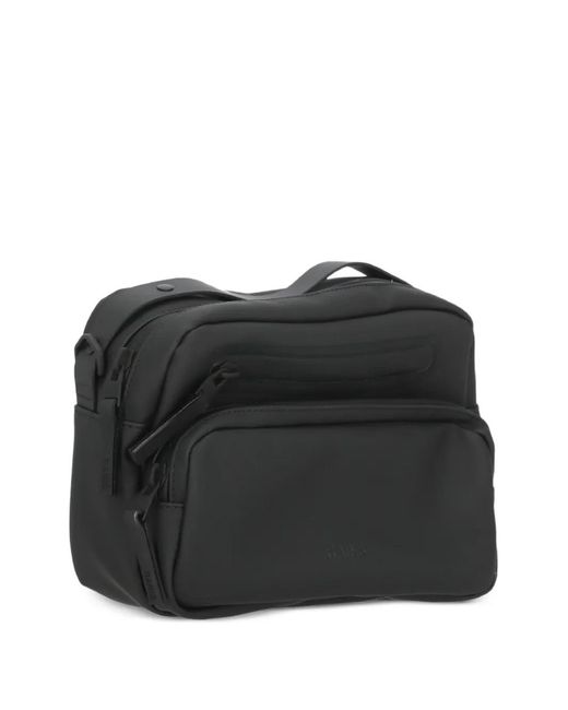 Rains Black Cargo Box Shoulder Bag