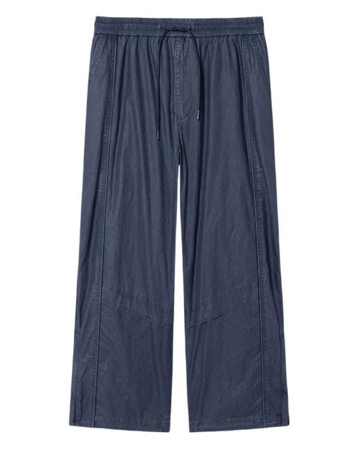 Juun.J Blue Drawstring Trousers for men