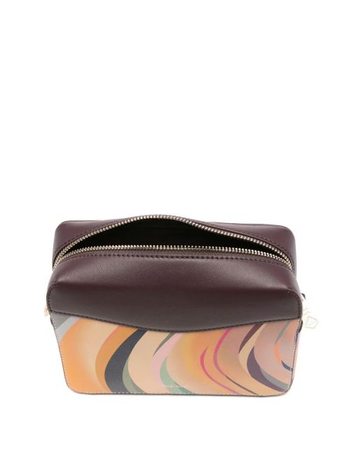 Paul Smith Dusky Leren Crossbodytas Met Gedraaid Patroon in het Black
