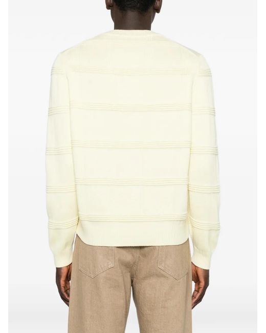 Bompard Natural Round-Neck Long-Sleeve Jumper for men