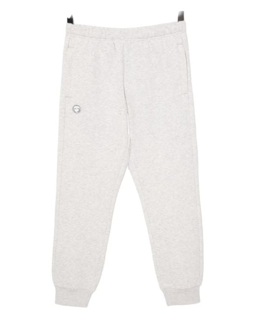 Aape By A Bathing Ape White Moonface Track Trousers for men