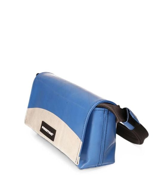 Freitag Blue Laura Logo-Patch Shoulder Bag for men