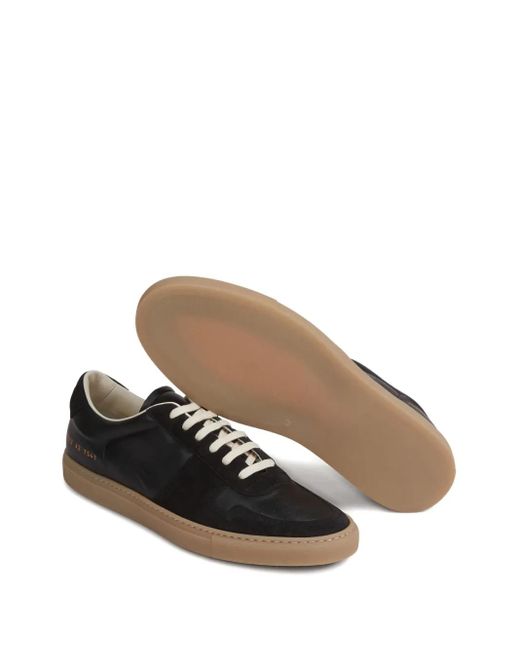 Common Projects Black Leather Suede Sneakers for men