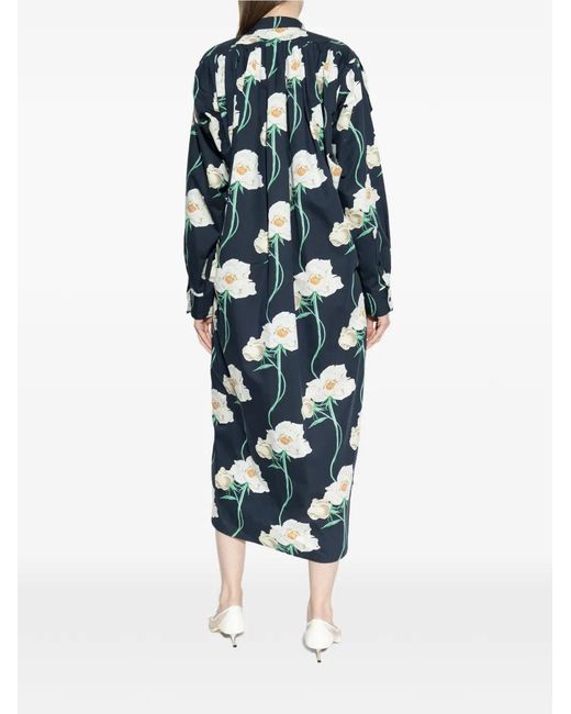KENZO White Floral Motif Dress