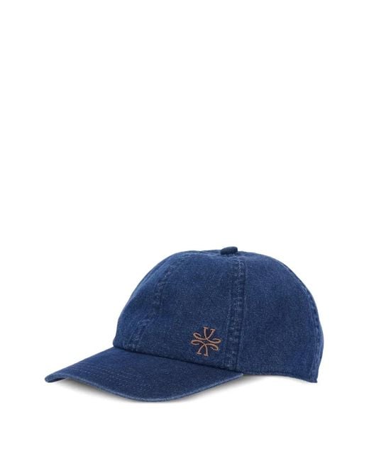 Jacob Cohen Blue Logo-Embroidered Cap Hat for men