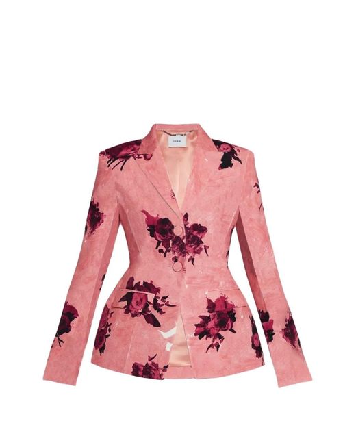 Erdem Pink Single-Breasted Blazer