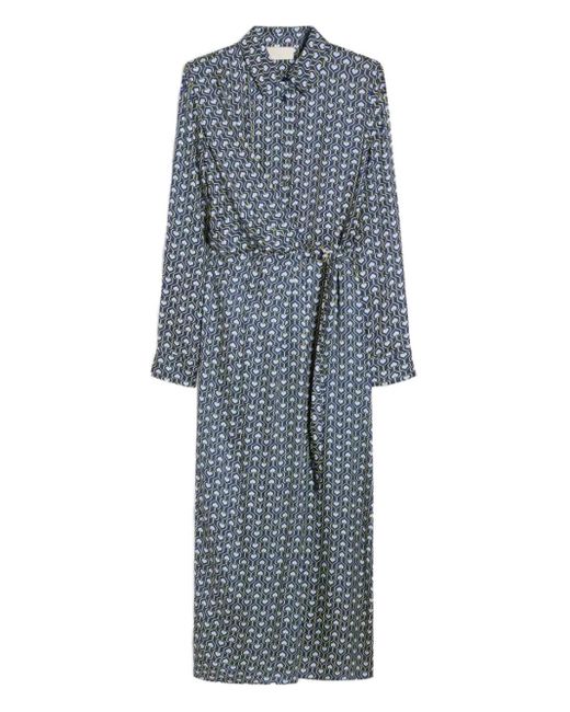 iBlues Gray Heart-Print Dress
