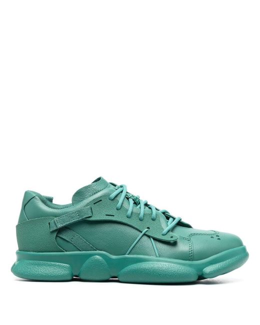 Camper Karst Twins Leather Sneakers in Green | Lyst