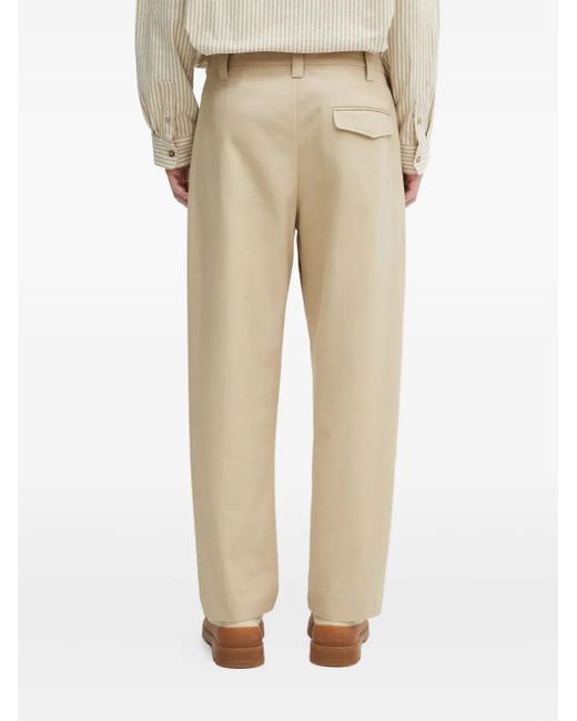 A.P.C. Natural Pleated-Pocket Trousers for men