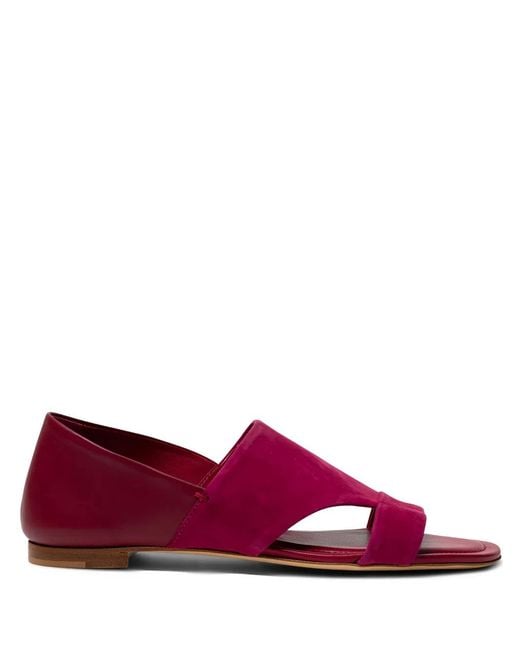Tod's Purple Open-Toe Pumps