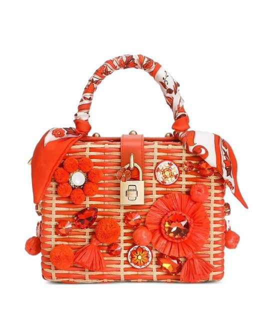 Dolce & Gabbana Red Dolce Box Handbag