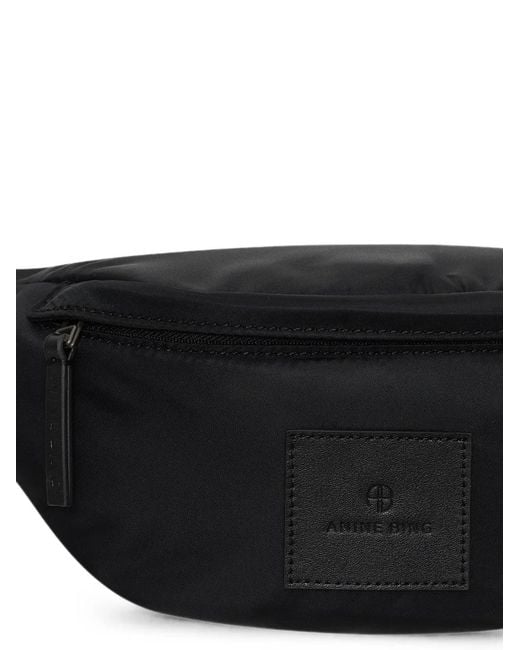 Anine Bing Black Leon Small Waist Bag Nylon