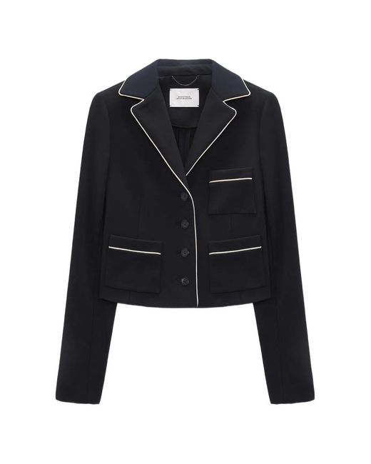 Dorothee Schumacher Black Piped Pocket Jacket
