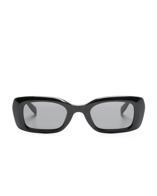 Zadig & Voltaire Black Rectangle-frame Sunglasses