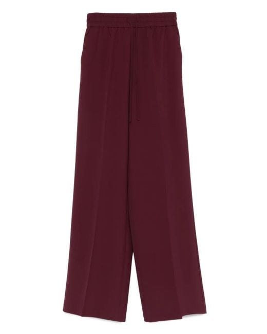 Twinset Purple Drawstring Trousers
