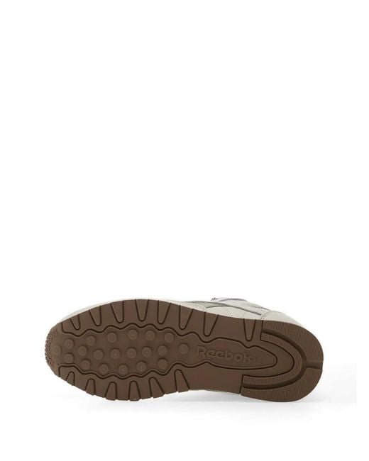 Reebok White Classic Leather Lace-Up Sneakers