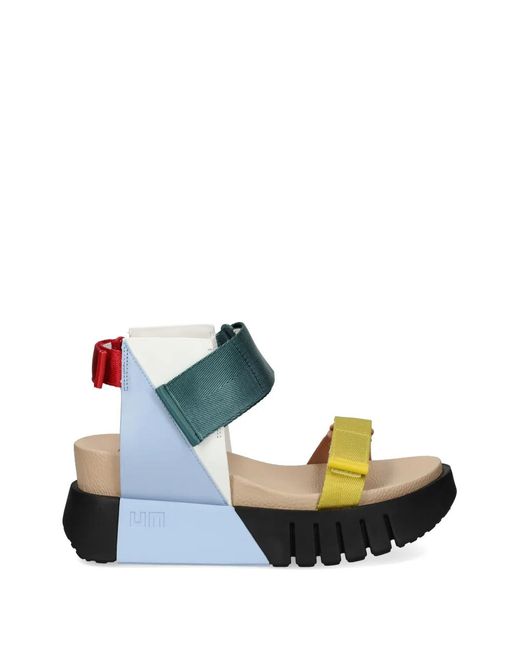 United Nude Blue Delta Run Touch-Strap Platform Sandals