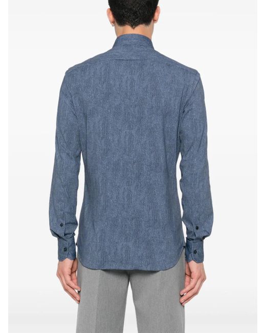 Camicia Active di Xacus in Blue da Uomo