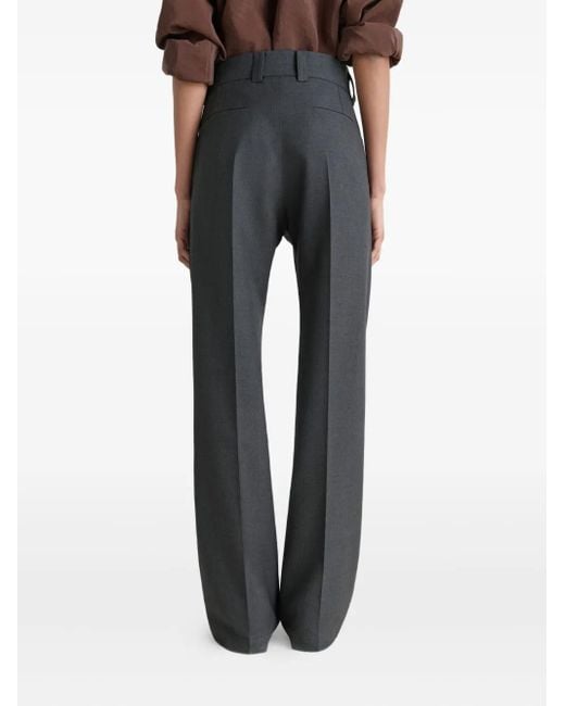 Lemaire Black Klassische Hose Mit Bügelfalten