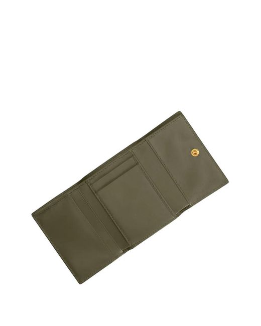 Dolce & Gabbana Gray Zip-Up Plaque Wallet