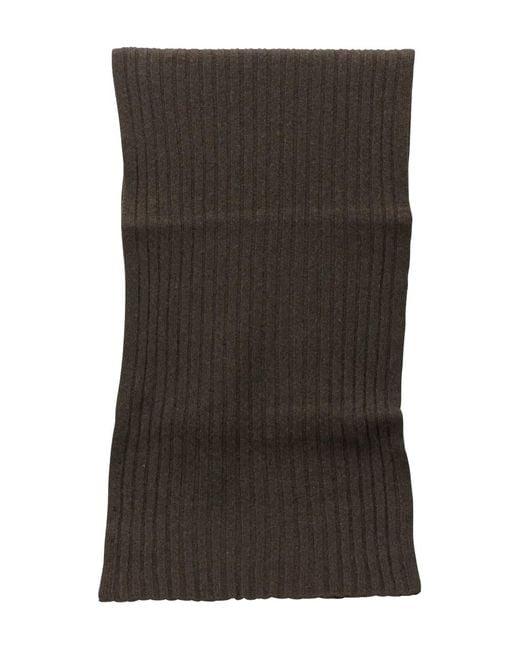 VIETTI MERCHANDISE Black Ribbed Scarf