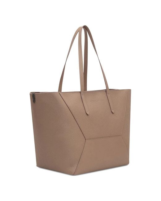 Brunello Cucinelli Brown Bc Duo Panelled Tote Bag