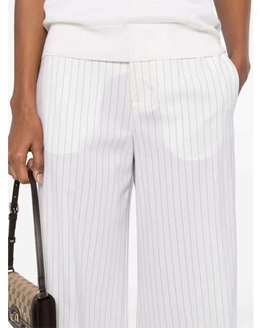 P.A.R.O.S.H. Broek Met Krijtstreep in het White