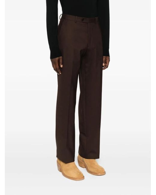 sunflower Gray Flat-Front Trousers for men