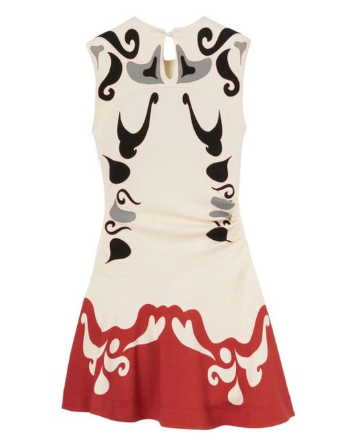 LaDoubleJ Lela Mini-Jurk in het Red