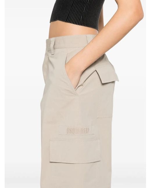 DSquared² White Cargo Trousers