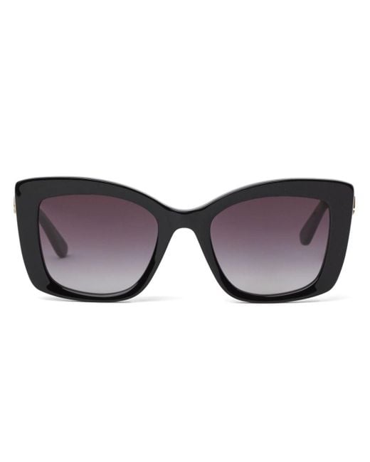 Karl Lagerfeld Brown Heritage Rectangle-frame Sunglasses