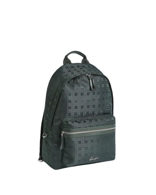 メンズ KENZO ウーブンパターン バックパック Blue